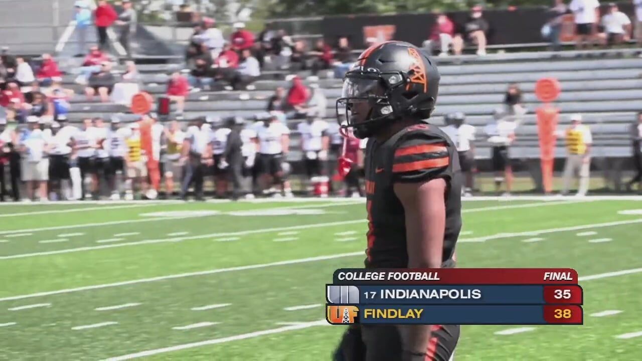 Findlay Oilers upset No. 17 Indianapolis with 38-35 thriller at Donnell Stadium